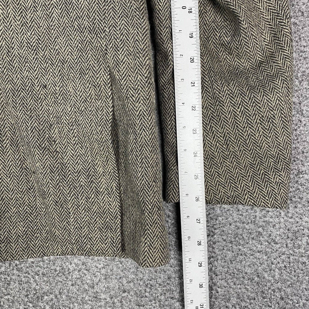 Vintage Gap Mens Sport‎ Coat S Brown Wool Herringbone Tweed Blazer Casual 40R - Picture 10 of 13